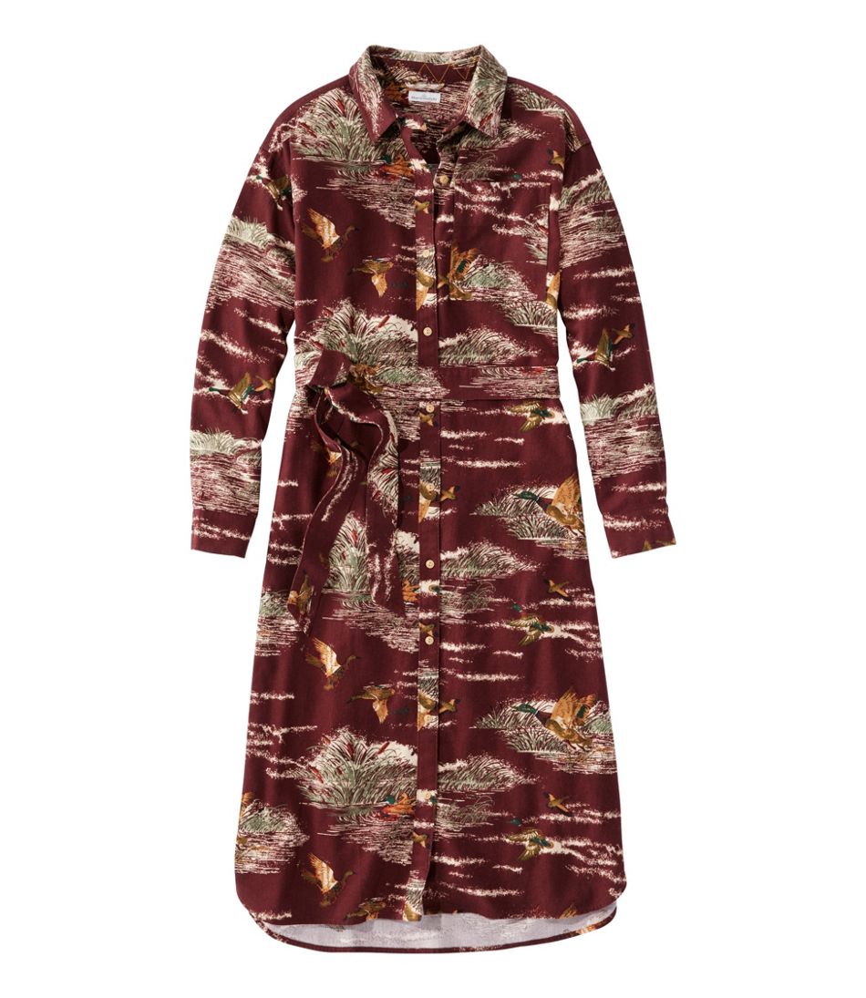 Women's Signature Camp Flannel Midi Dress | L.L.Bean