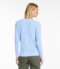 Women's Sunwashed Waffle Sweater, Splitneck | L.L.Bean