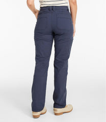 Women's 207 Vintage Cotton Canvas Pants, Mid-Rise Straight-Leg Cargo Lined | L.L.Bean