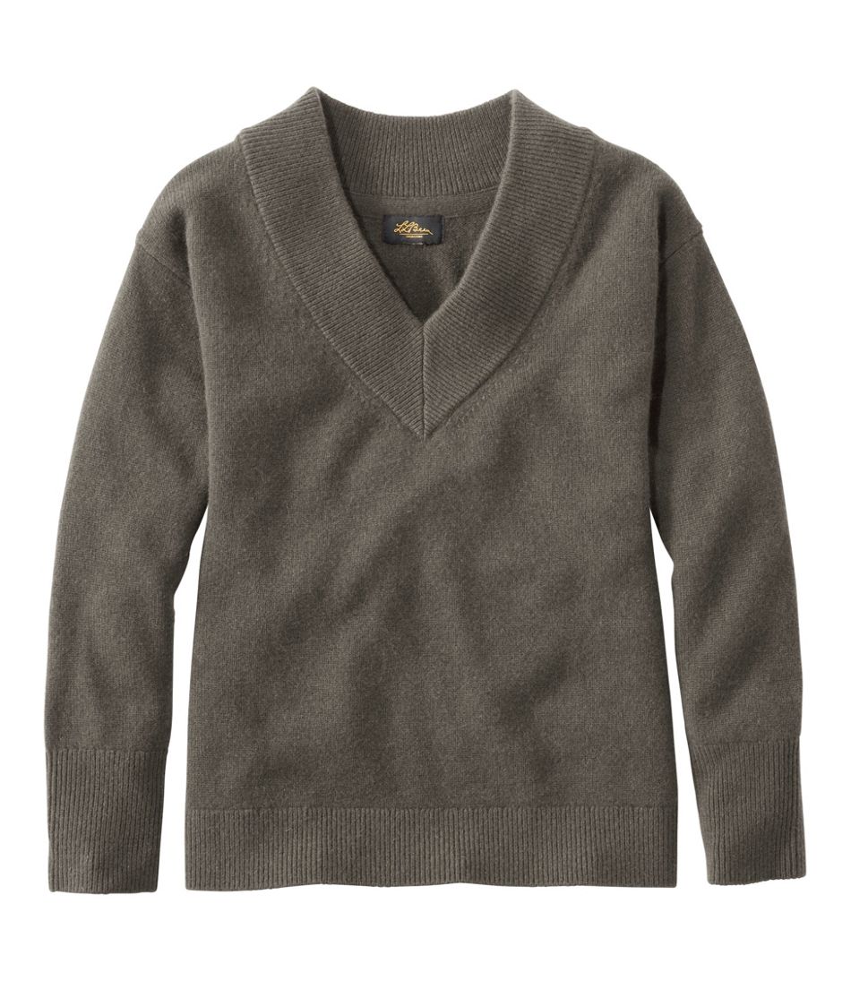 Women's Signature Premium Essential Cashmere Sweater, Relaxed V-Neck | L.L.Bean