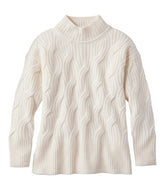 Women's Signature Premium Cashmere Cable Sweaters, Mockneck | L.L.Bean