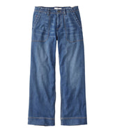 Women's Signature Utility Jeans, Mid-Rise Wide-Leg Ankle | L.L.Bean
