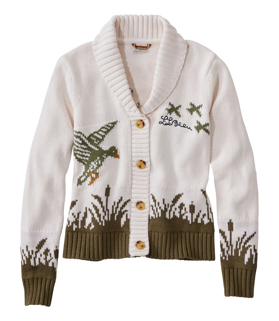 Women's Signature Original Cotton Sweater, Shawl Cardigan Novelty | L.L.Bean