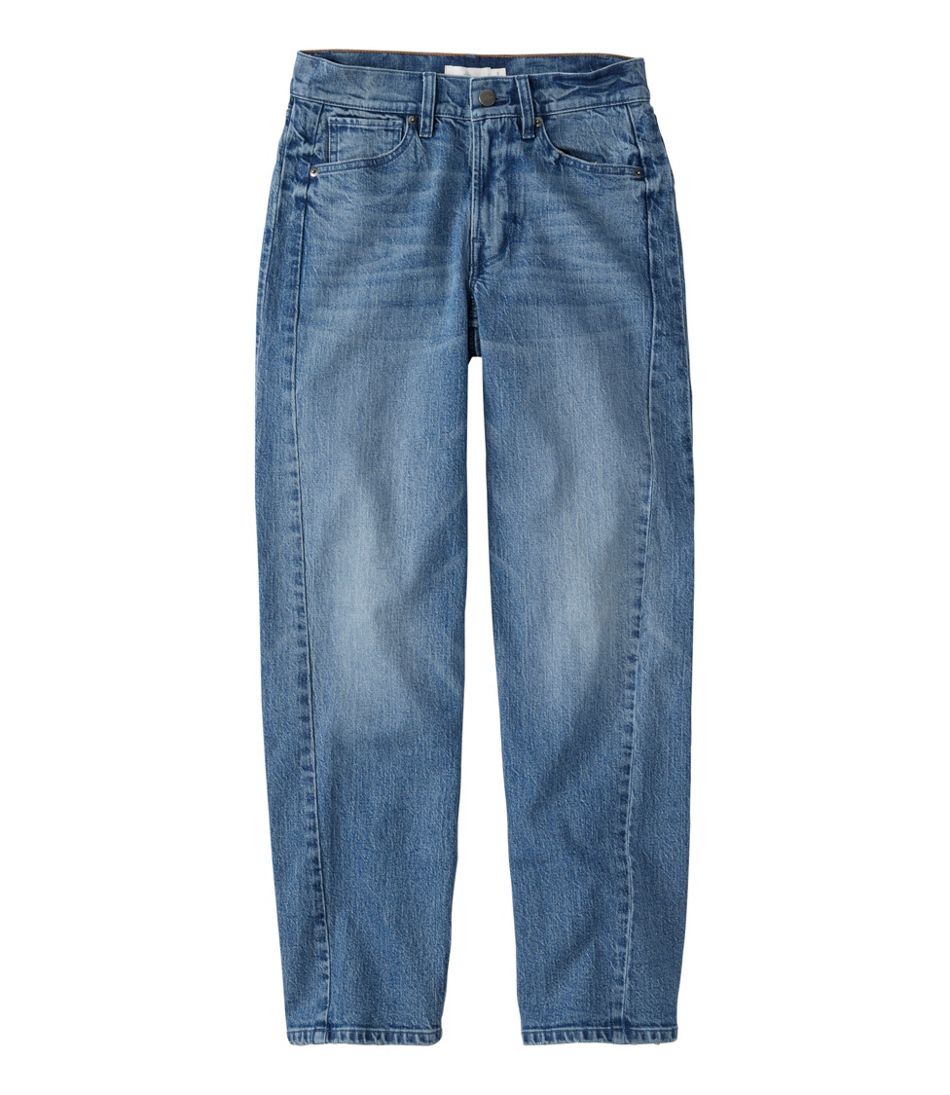 Women's Signature 1912 Premium Jeans, High-Rise Barrel Ankle | L.L.Bean