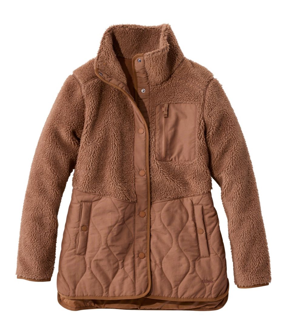 Women's Bean's Mixed Media Sherpa Fleece Jacket | L.L.Bean