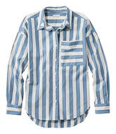 Women's Signature Premium Essential Poplin Shirt, Long-Sleeve Novelty Stripe | L.L.Bean