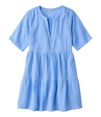 Women's Cloud Gauze Cover-Up Tiered Dress, Print | L.L.Bean