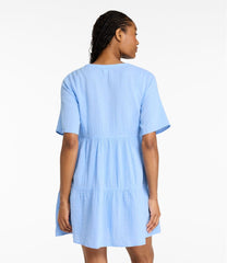 Women's Cloud Gauze Cover-Up Tiered Dress, Print | L.L.Bean