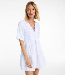 Women's Cloud Gauze Cover-Up, Tiered Dress Print | L.L.Bean
