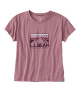 Women's Mountainside Crewneck Tee, Short-Sleeve Graphic | L.L.Bean