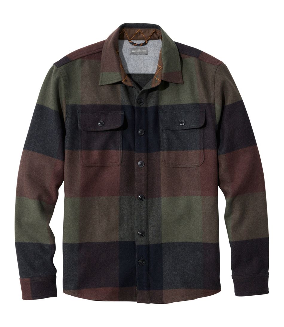 Men's Signature Wool Workshirt, Plaid | L.L.Bean