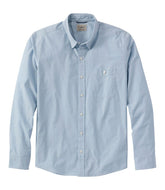 Men's Comfort Stretch Performance® Chambray Shirt, Long-Sleeve, Slightly Fitted Untucked Fit | L.L.Bean