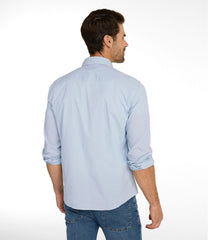 Men's Comfort Stretch Performance® Chambray Shirt, Long-Sleeve, Slightly Fitted Untucked Fit | L.L.Bean