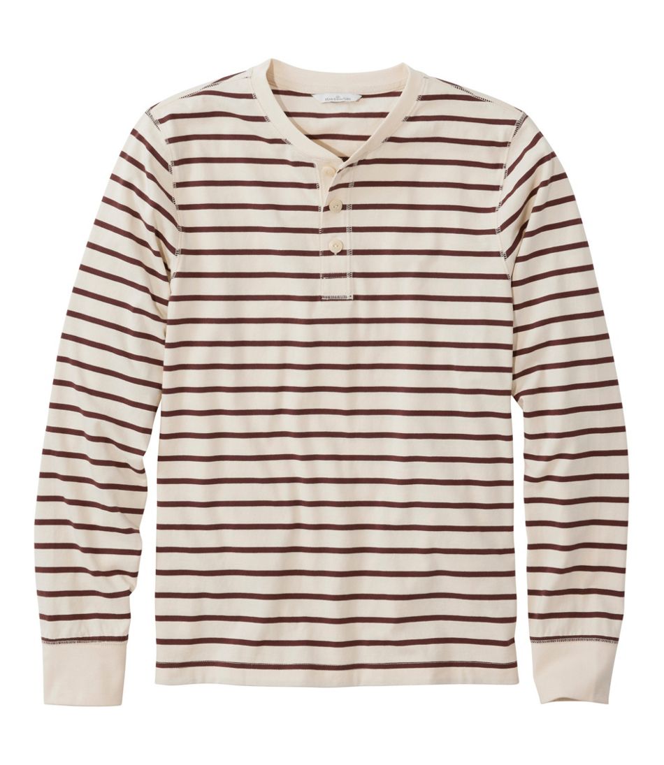 Men's Signature Northwoods Henley, Long-Sleeve, Stripe | L.L.Bean