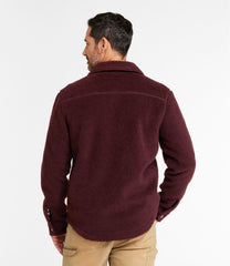 Men's Signature Mixed Media Fleece Shirt Jacket | L.L.Bean