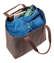 Leather-Trim Wool Tote | L.L.Bean