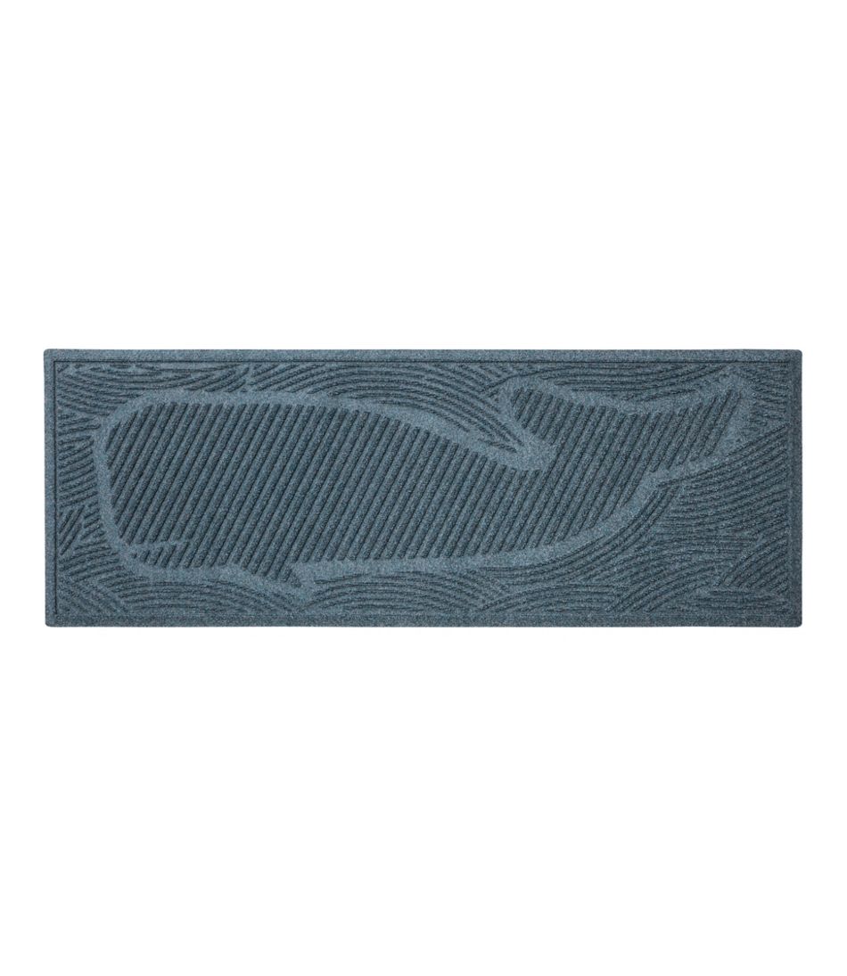 Everyspace Recycled Waterhog Wide Doormat, Swimming Whale | L.L.Bean