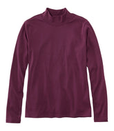 Women's Pima Cotton Tee, Long-Sleeve Mockneck | L.L.Bean