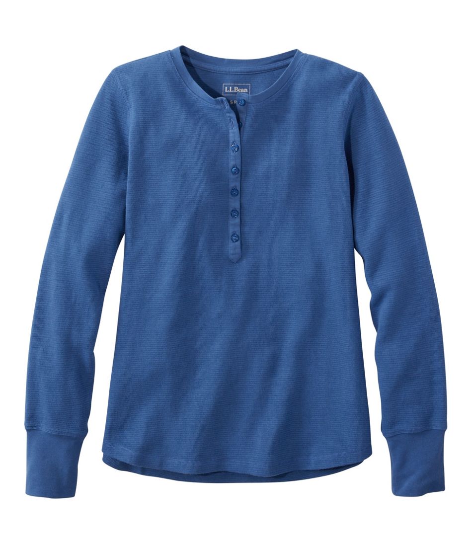Women's Waffle-Knit Henley | L.L.Bean
