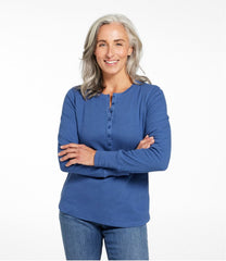 Women's Waffle-Knit Henley | L.L.Bean