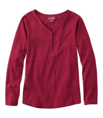 Women's V-Neck Henley, Long-Sleeve | L.L.Bean