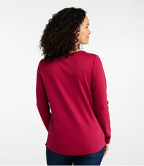 Women's V-Neck Henley, Long-Sleeve | L.L.Bean