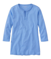 Women's Tee, Three-Quarter-Sleeve Splitneck Tunic | L.L.Bean