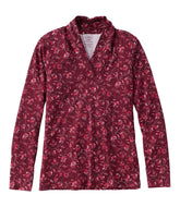 Women's Pima Cotton Tee, Shawl Long-Sleeve Print | L.L.Bean