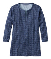 Women's Tee, Three-Quarter-Sleeve Splitneck Tunic Print | L.L.Bean