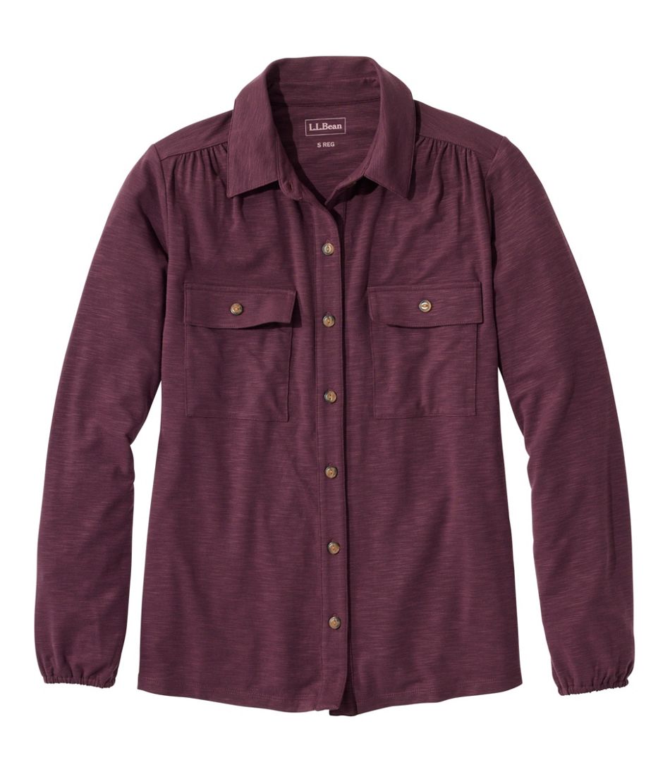 Camden Hills Tee, Button-Front Shirt | L.L.Bean