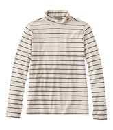 Women's Soft Stretch Supima-Blend Tee, Turtleneck Stripe | L.L.Bean