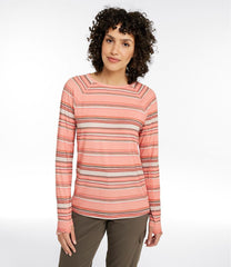 Women's Everyday SunSmart® Tee, Crewneck Long-Sleeve Stripe | L.L.Bean