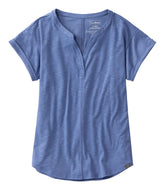 Women's Streamside Tee, Short-Sleeve Splitneck | L.L.Bean