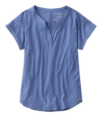 Women's Streamside Tee, Short-Sleeve Splitneck | L.L.Bean