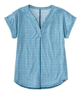 Women's Streamside Tee, Short-Sleeve Splitneck Print | L.L.Bean