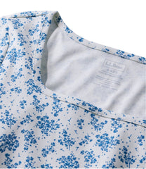 Women's Pima Cotton Tee, Soft Squareneck Elbow-Sleeve | L.L.Bean