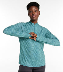 Women's Access Trail Pullover, Long-Sleeve Quarter-Zip Print | L.L.Bean