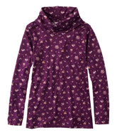 Women's Pima Cotton Tee, Long-Sleeve Cowlneck Print | L.L.Bean