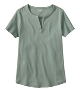 Women's Tee, Short-Sleeve Notch-Neck | L.L.Bean