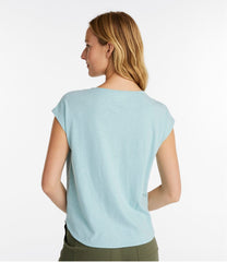 Women's Linen/Cotton Tee, Short-Sleeve Scoopneck | L.L.Bean