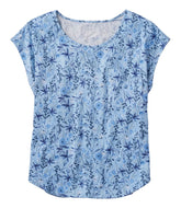 Women's Linen/Cotton Tee, Short-Sleeve Scoopneck Print | L.L.Bean