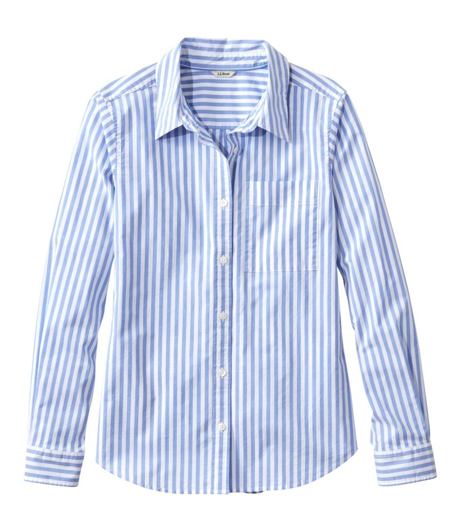Women's Essential Cotton Poplin Shirt, Long-Sleeve | L.L.Bean