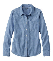 Women's Essential Cotton Shirt, Chambray Long Sleeve | L.L.Bean