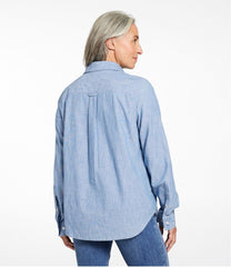 Women's Essential Cotton Shirt, Chambray Long Sleeve | L.L.Bean