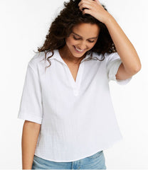 Women's Cloud Gauze Shirt, Polo | L.L.Bean