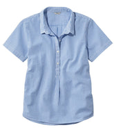 Women's Vacationland Seersucker Shirt, Short-Sleeve Popover Stripe | L.L.Bean