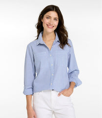 Women's Vacationland Seersucker Shirt, Long-Sleeve | L.L.Bean