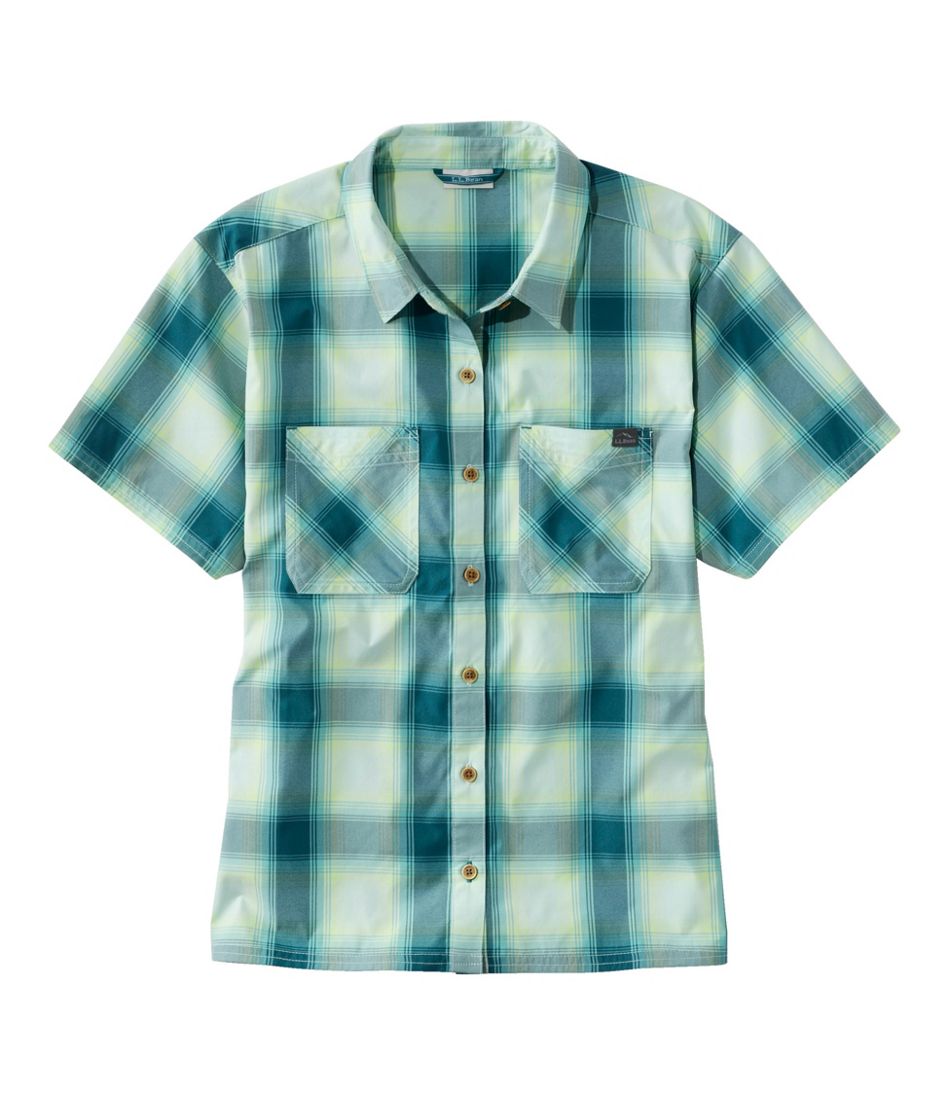 Women's Everyday SunSmart® Woven Shirt, Short-Sleeve Plaid | L.L.Bean