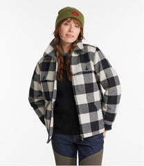 Women's Maine Guide Zip Front Jac-Shirt with Primaloft, Plaid | L.L.Bean