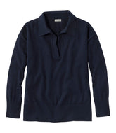 Women's Cotton/Cashmere Sweater, Polo | L.L.Bean